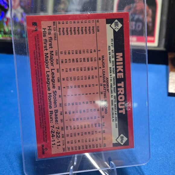 2021 Topps Chrome 1986 35th Anniversary Edition #86BC-2 Mike Trout - Picture 2 of 2